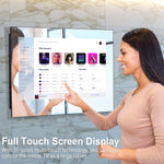 Haocrown 15.6 " Touchscreen Smart Waterproof Mirror TV | Model: HG156BM-TOUCH