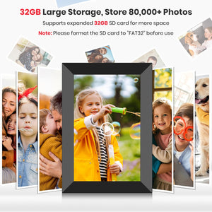 
                  
                    Haocrown 10.1 Inch WiFi Digital Picture Frame, Smart Cloud Electronic Photo Frame , 32GB Memory
                  
                
