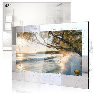 
                  
                    Haocrown 43 Inch Ultra HD Smart Mirror TV for Bathroom, IP66 Waterproof, Built-in Alexa & Wi-fi, DVB-T/T2/C/S/S2 (WebOS TV System)
                  
                