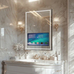 
                  
                    Haocrown 24x32 inch Bathroom Vanity Mirror with LED Lights Built-in 21.5" Full Touch Screen Smart TV-HG22REK
                  
                