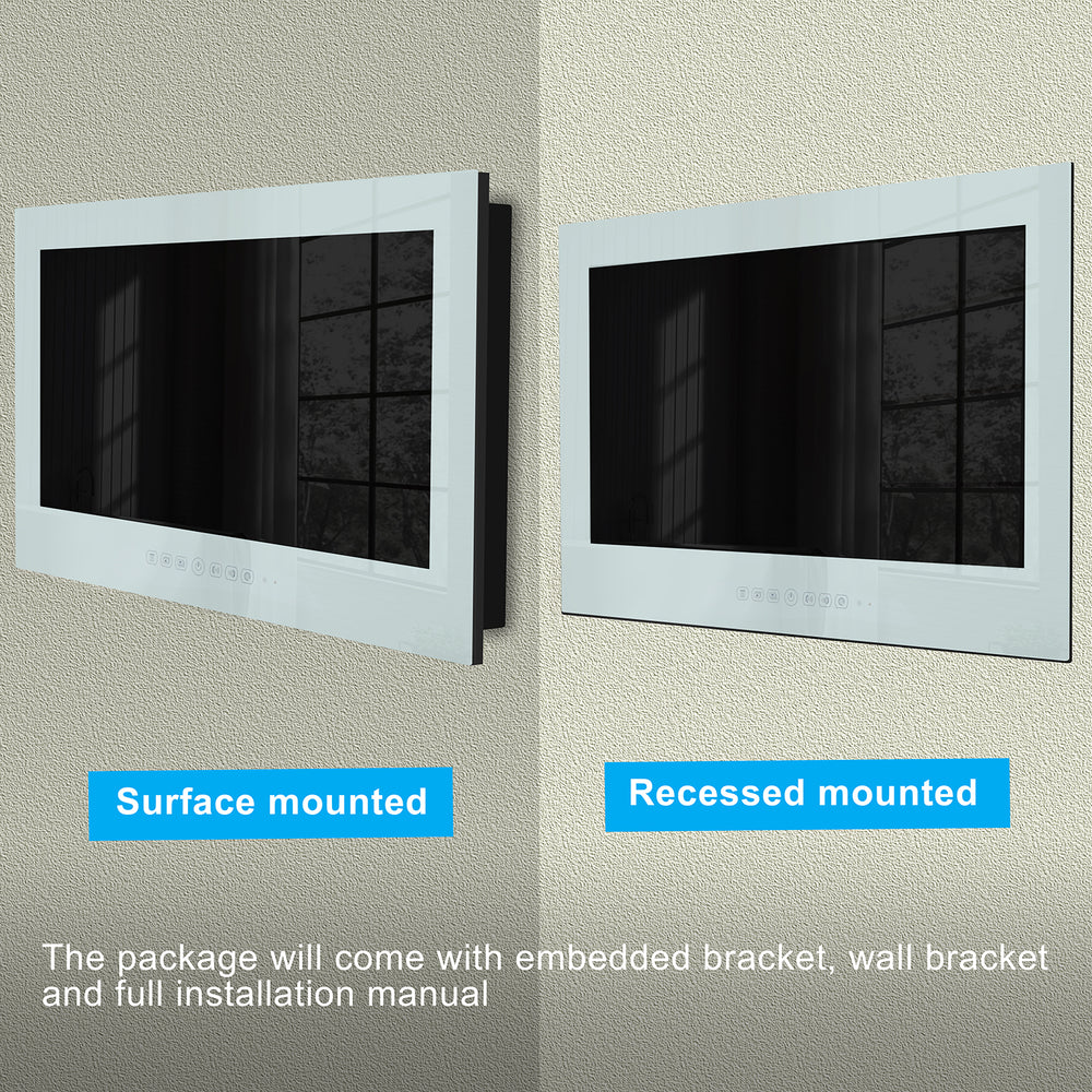 
                  
                    【2023 Latest Model】Haocrown 21.5" Smart Waterproof Bathroom TV (Touch Screen, Wihte) - HG220BM-WT
                  
                
