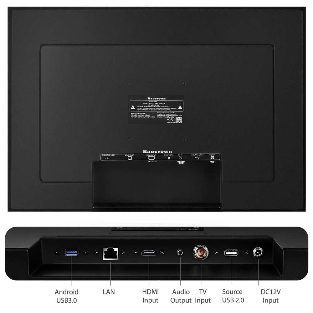 
                  
                    【2023 Latest Model】Haocrown 21.5" Smart Waterproof Bathroom TV (Touch Screen, Wihte) - HG220BM-WT
                  
                