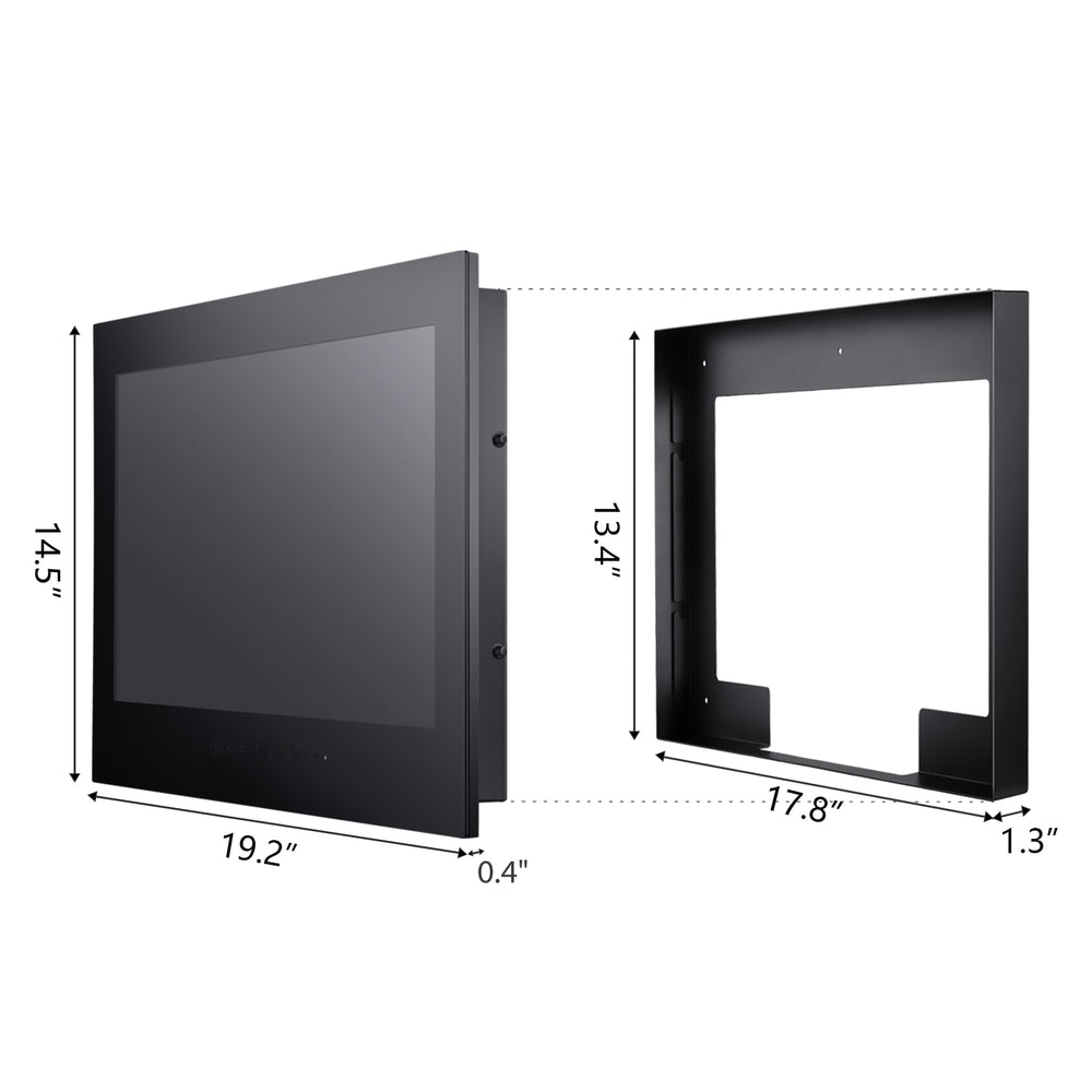 
                  
                    【2023 Latest Model】Haocrown 19" Touchscreen Smart Waterproof TV (Touchscreen, Black) - HG190BM-BT
                  
                
