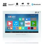 【2023 Latest Model】Haocrown 21.5" Smart Waterproof Bathroom TV (Remote Control, White) - HG220BM-W