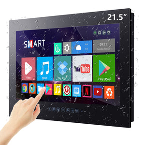 
                  
                    【2023 Latest Model】Haocrown 21.5" Smart Waterproof Bathroom TV (Touch Screen, Black) - HG220BM-BT
                  
                