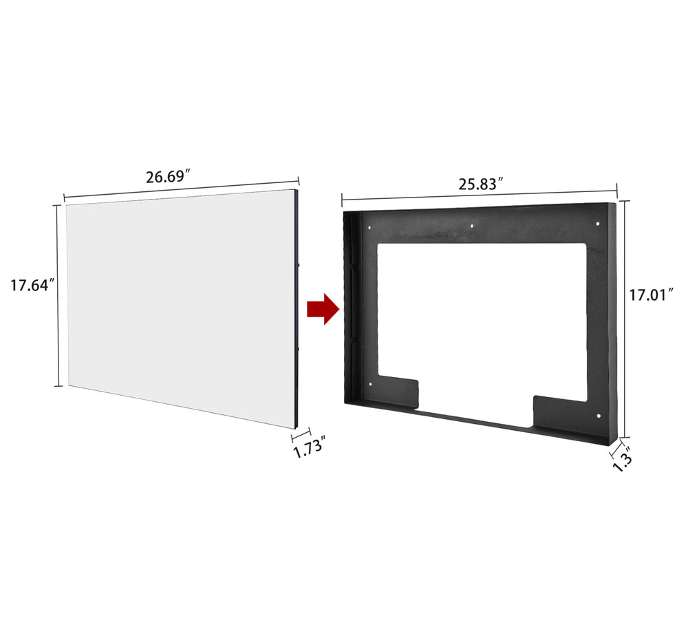 
                  
                    【2023 Latest Model】Haocrown 27" Smart Waterproof Bathroom Mirror TV (Remote Control, Mirror) - HG270BM
                  
                