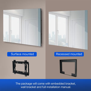 
                  
                    【2023 Latest Model】Haocrown 27" Smart Waterproof Bathroom Mirror TV (Remote Control, Mirror) - HG270BM
                  
                